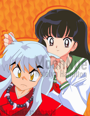 Colorized InuYasha Cover; Rumiko Takahashi